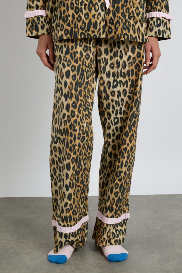 Women antonella pj set- leopard Sale | Nightwear Damson Madder - Image 7