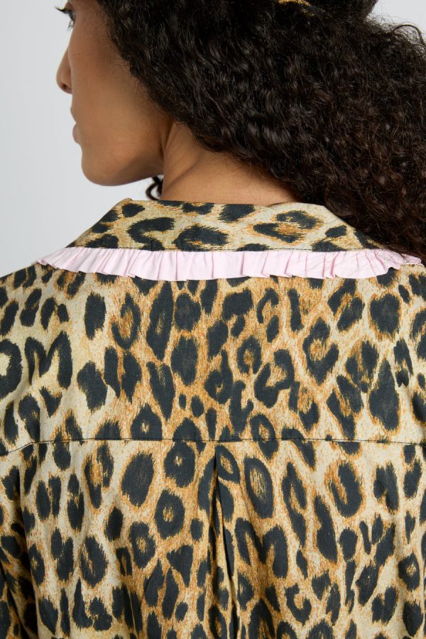 Women antonella pj set- leopard Sale | Nightwear Damson Madder - Image 6