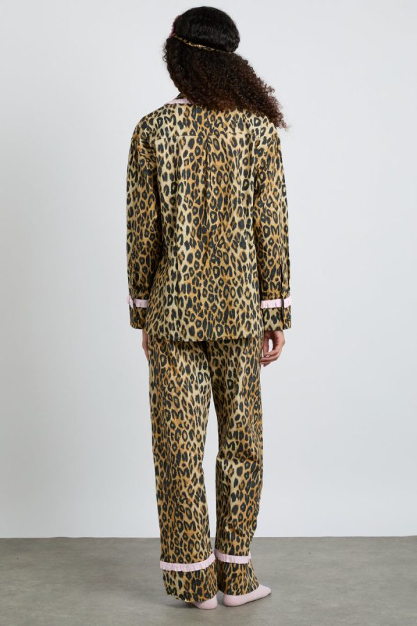 Women antonella pj set- leopard Sale | Nightwear Damson Madder - Image 5