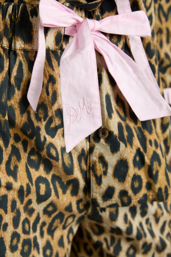 Women antonella pj set- leopard Sale | Nightwear Damson Madder - Image 3