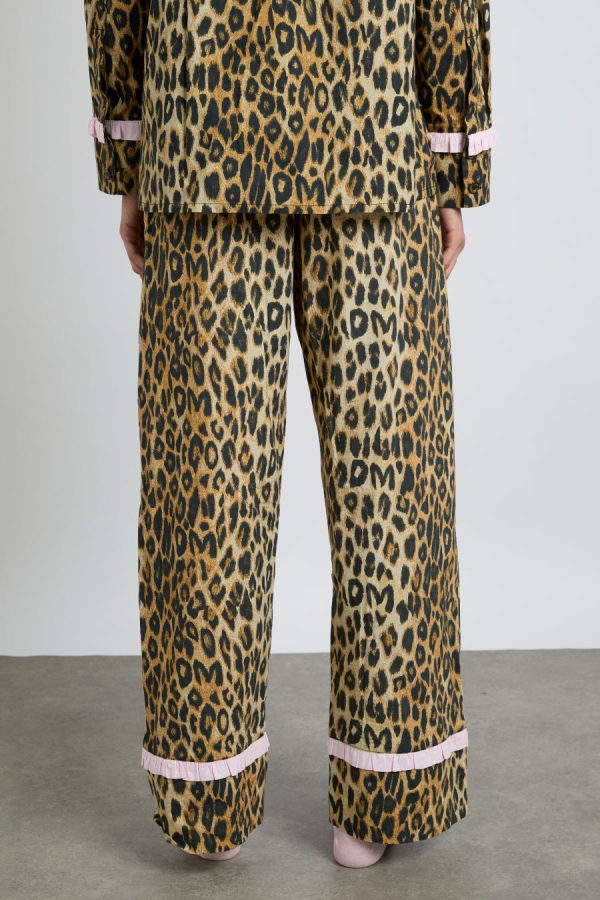Women antonella pj set- leopard Sale | Nightwear Damson Madder - Image 2