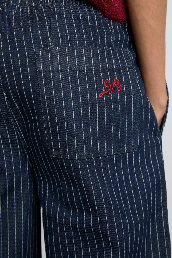 Bottoms Women | rafe jeans - navy pin stripe Sale Damson Madder - Image 6