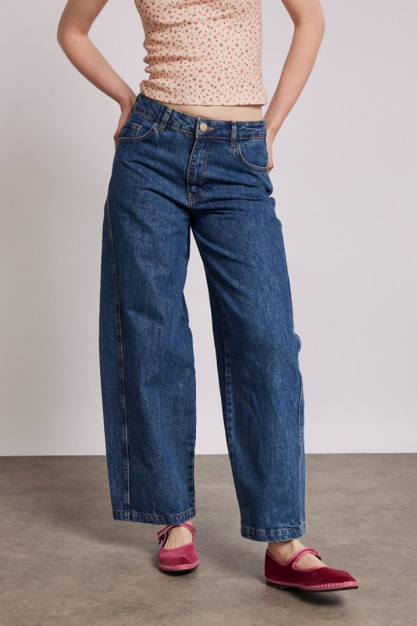 Damson Madder Bottoms | Women | dion jean - washed blue Sale - Image 3