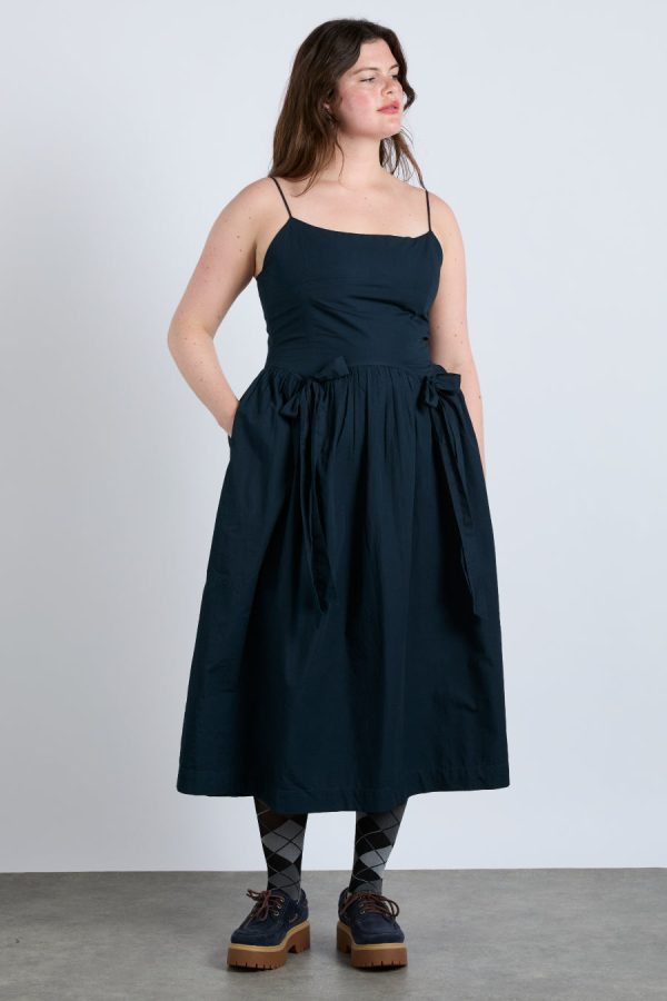 Women Occasion Wear | Damson Madder penelope apron dress - navy Sale