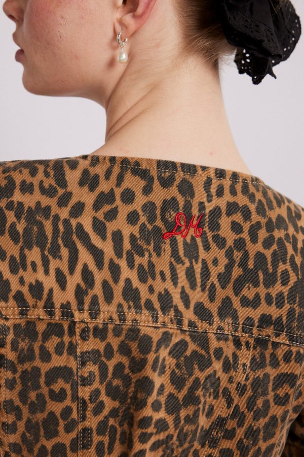 Co-ords | Women Damson Madder shell denim top - leopard Sale - Image 5
