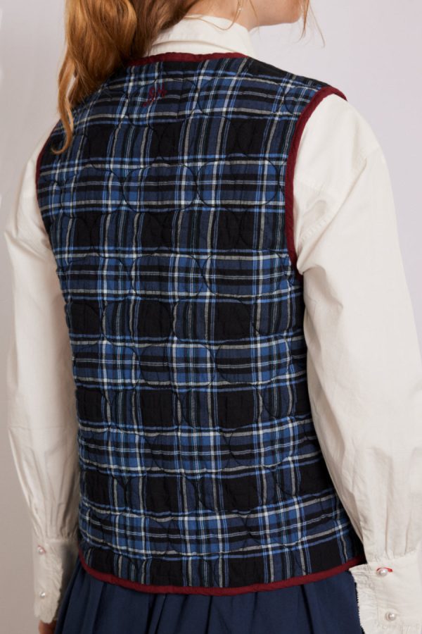 Gilets | Women Damson Madder alva bow gilet Sale - Image 2
