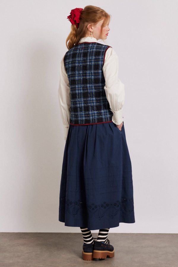 Gilets | Women Damson Madder alva bow gilet Sale - Image 4