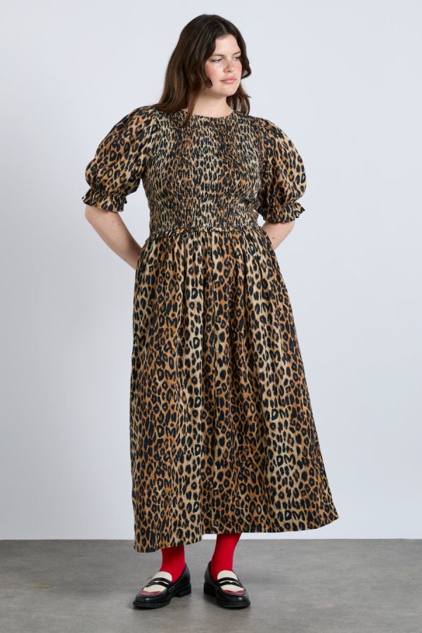 Women bluebelle midi dress - leopard Sale | Dresses Damson Madder - Image 5
