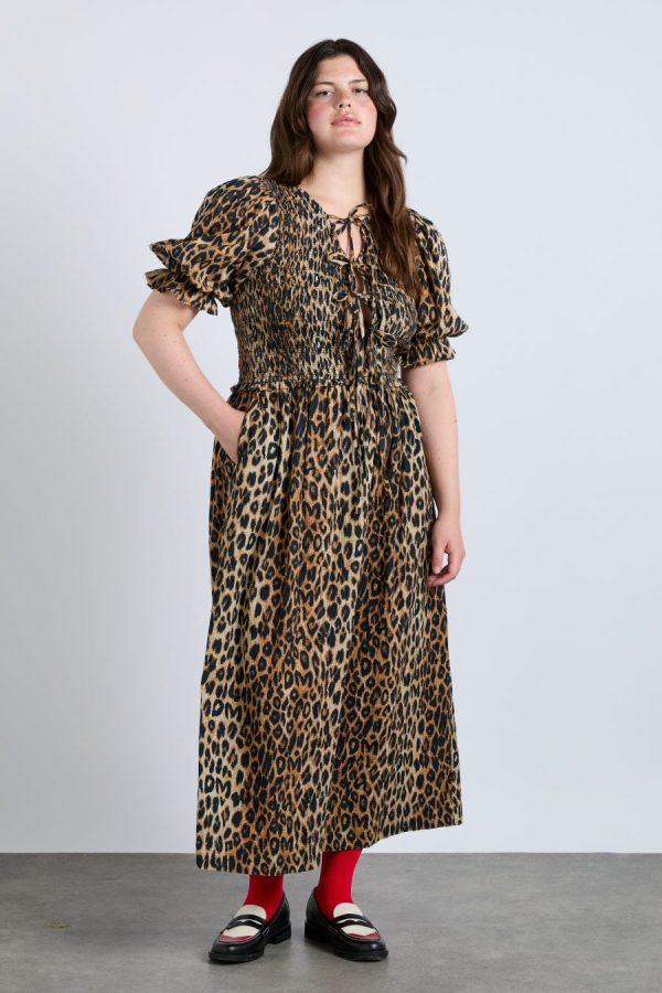Women bluebelle midi dress - leopard Sale | Dresses Damson Madder - Image 7