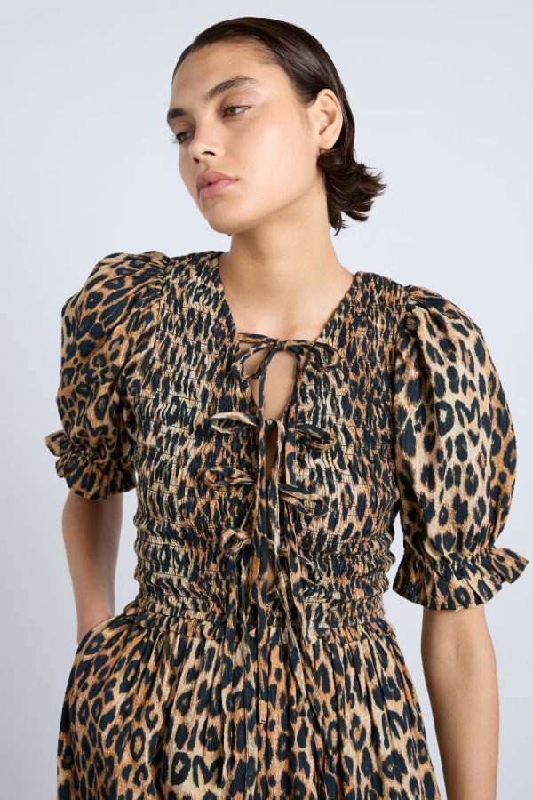 Women bluebelle midi dress - leopard Sale | Dresses Damson Madder - Image 8