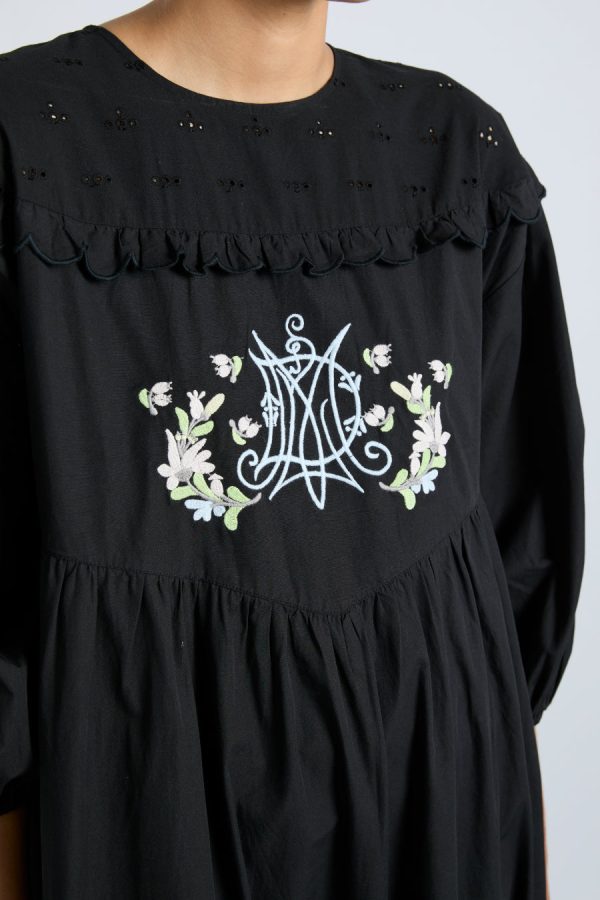 Dresses Damson Madder Women | miriam midi dress - black Sale - Image 4