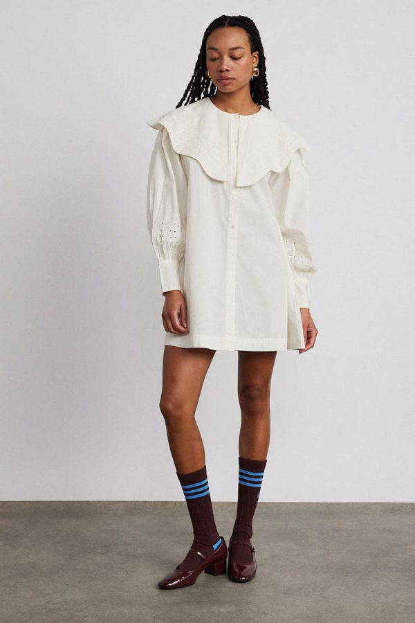 Dresses | mimi mini dress - off white broderie Sale - Damson Madder Women - Image 3