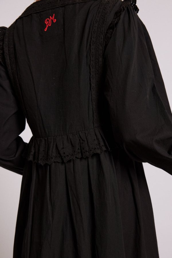 edith midi dress - black Sale Women | Dresses Damson Madder - Image 4
