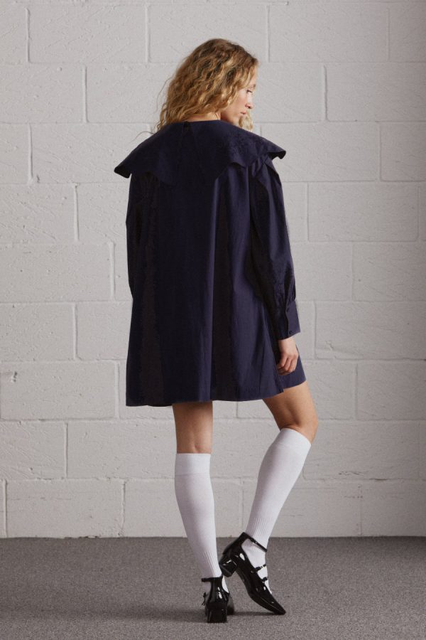 Dresses Damson Madder Women | mimi mini dress - navy broderie None - Image 9