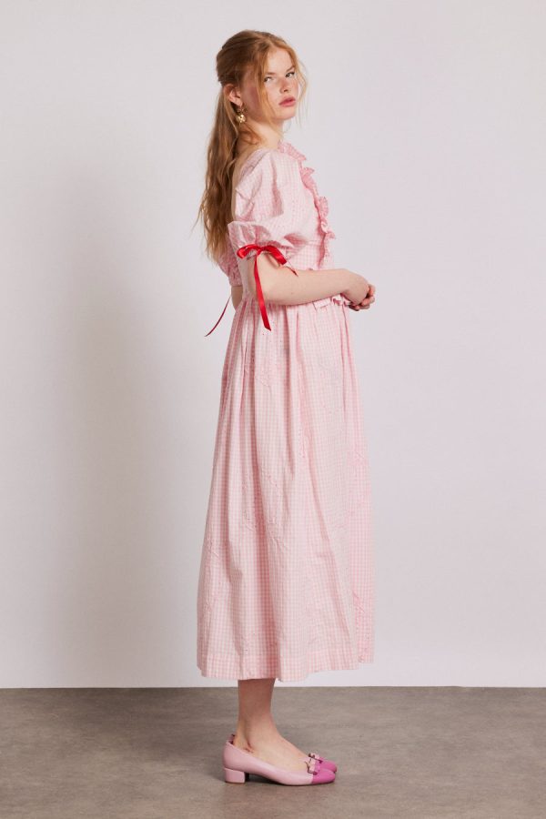 Dresses | Women Damson Madder rhea dress - pink gingham None - Image 2