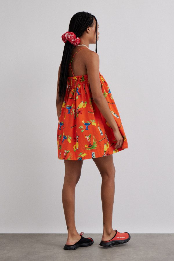 Dresses | lila strappy mini dress - cocktail print None - Damson Madder Women - Image 2