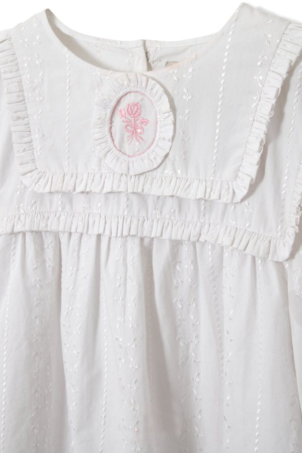 Tops | beatrice victoriana blouse- white None | Damson Madder Women - Image 3