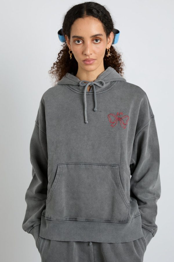 Tops | Women Damson Madder hayley hoodie - grey wash None