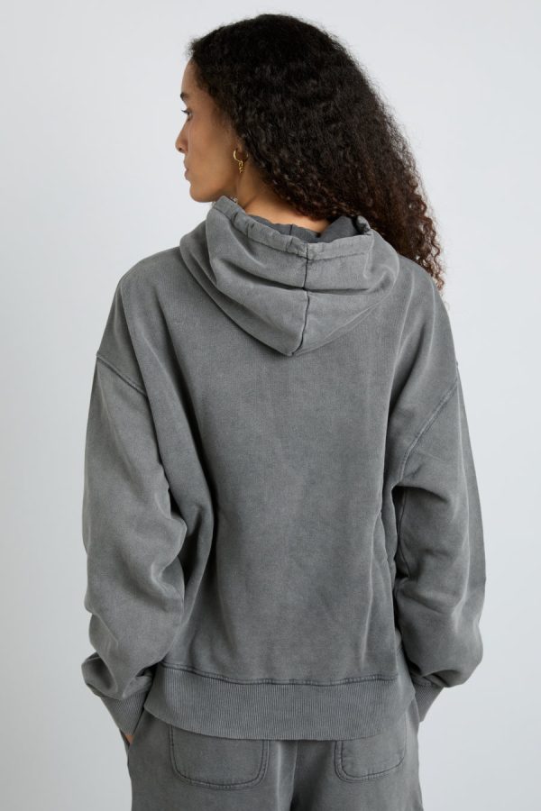 Tops | Women Damson Madder hayley hoodie - grey wash None - Image 5