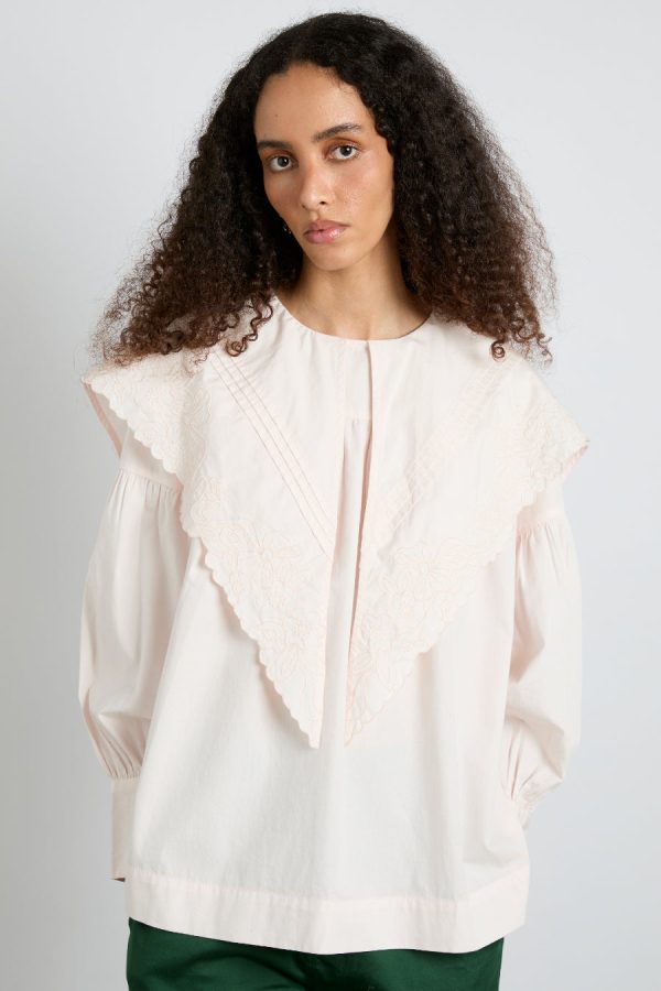 Tops Women | embroidered candy blouse - pink None Damson Madder