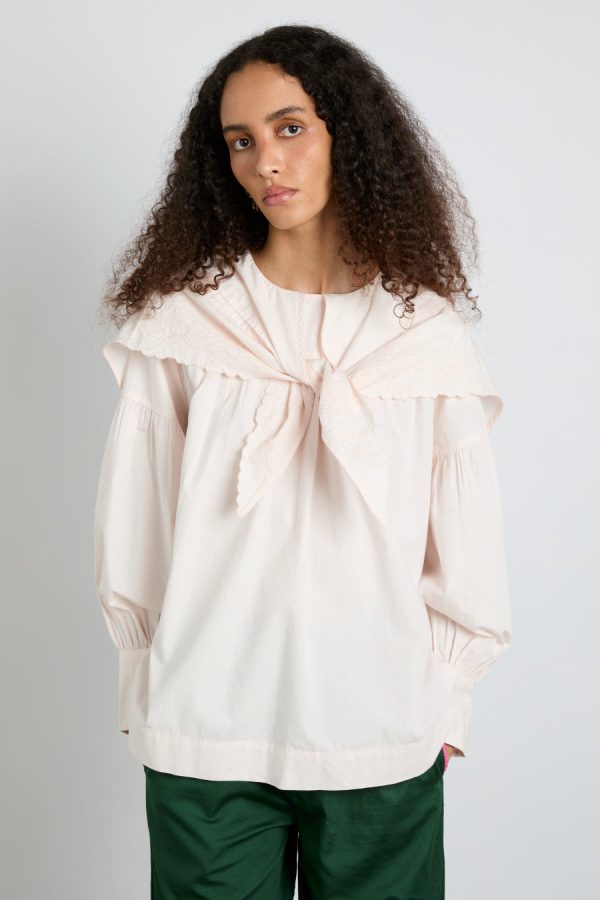 Tops Women | embroidered candy blouse - pink None Damson Madder - Image 9