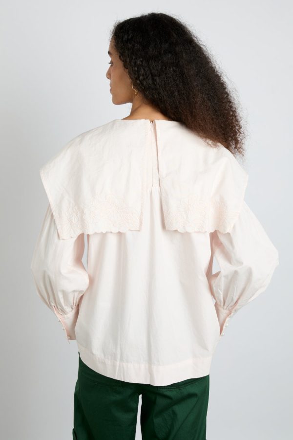 Tops Women | embroidered candy blouse - pink None Damson Madder - Image 2