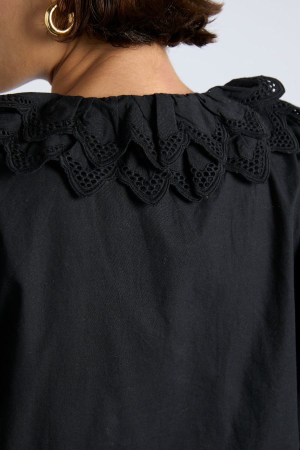 lottie blouse - black None | Tops Damson Madder Women - Image 4