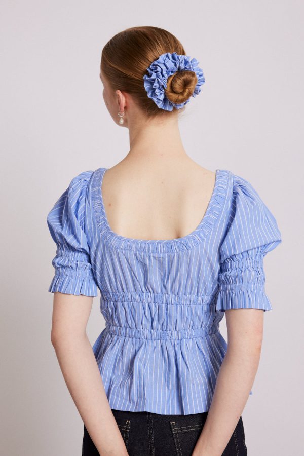 bianca blouse - blue None Women | Tops Damson Madder - Image 3