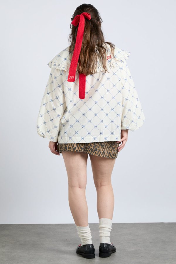 lola blouse - bow print None Women | Tops Damson Madder - Image 4