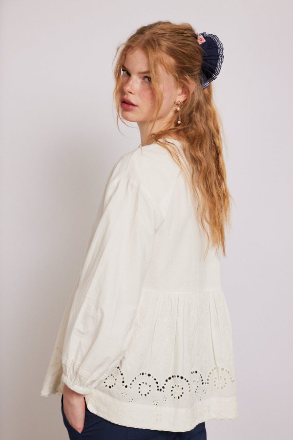 Damson Madder gretchen blouse - white None | Women Tops - Image 5