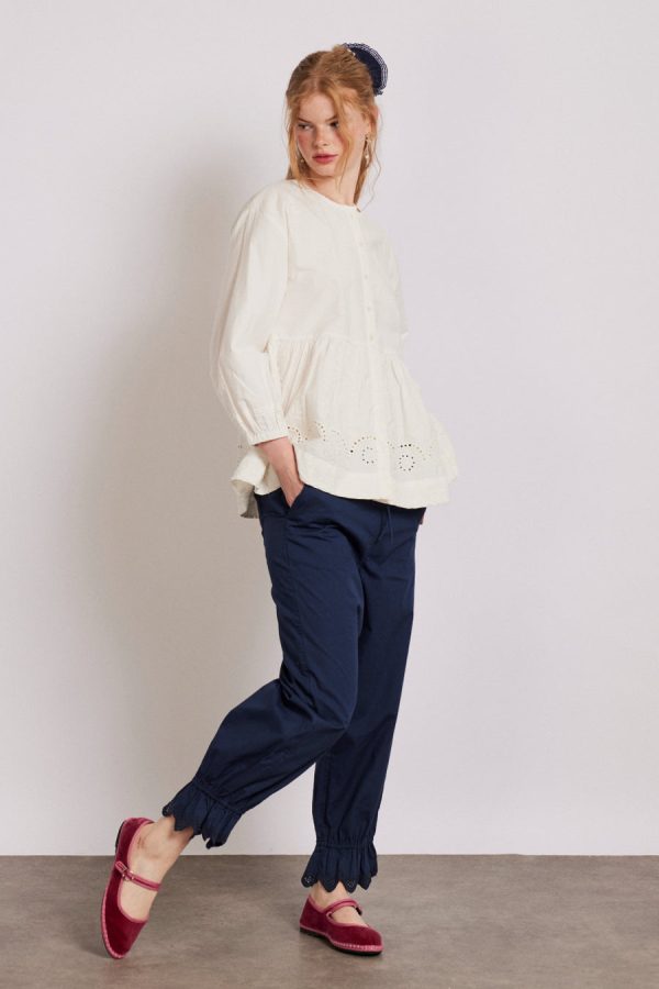 Damson Madder gretchen blouse - white None | Women Tops - Image 3