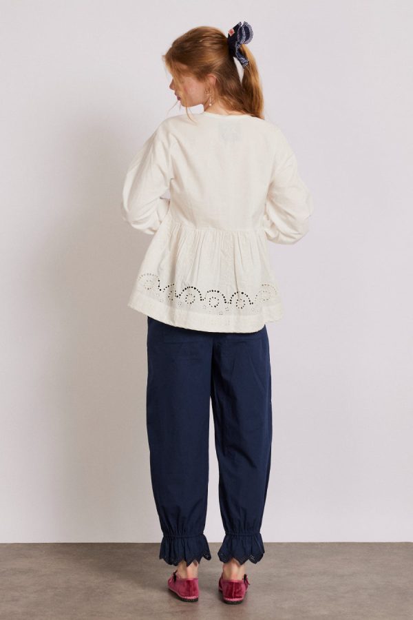 Damson Madder gretchen blouse - white None | Women Tops - Image 4