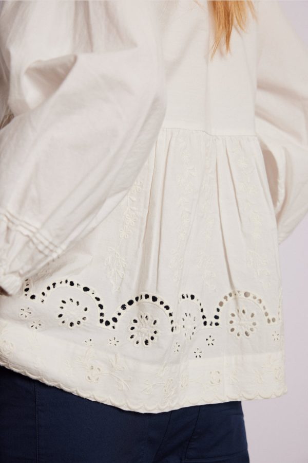 Damson Madder gretchen blouse - white None | Women Tops - Image 2