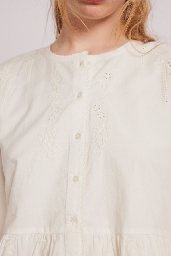 Damson Madder gretchen blouse - white None | Women Tops - Image 6