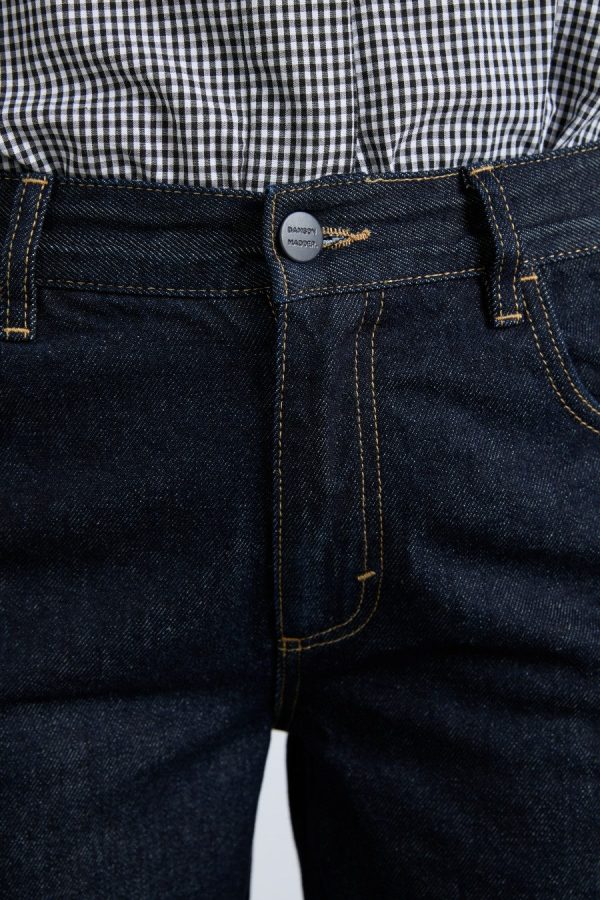 Bottoms | Women Damson Madder Italian selvedge sylvie jeans with turn up None - Image 8