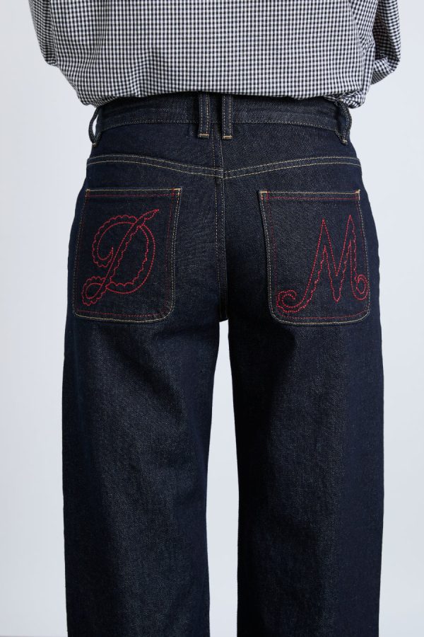 Bottoms | Women Damson Madder Italian selvedge sylvie jeans with turn up None - Image 6