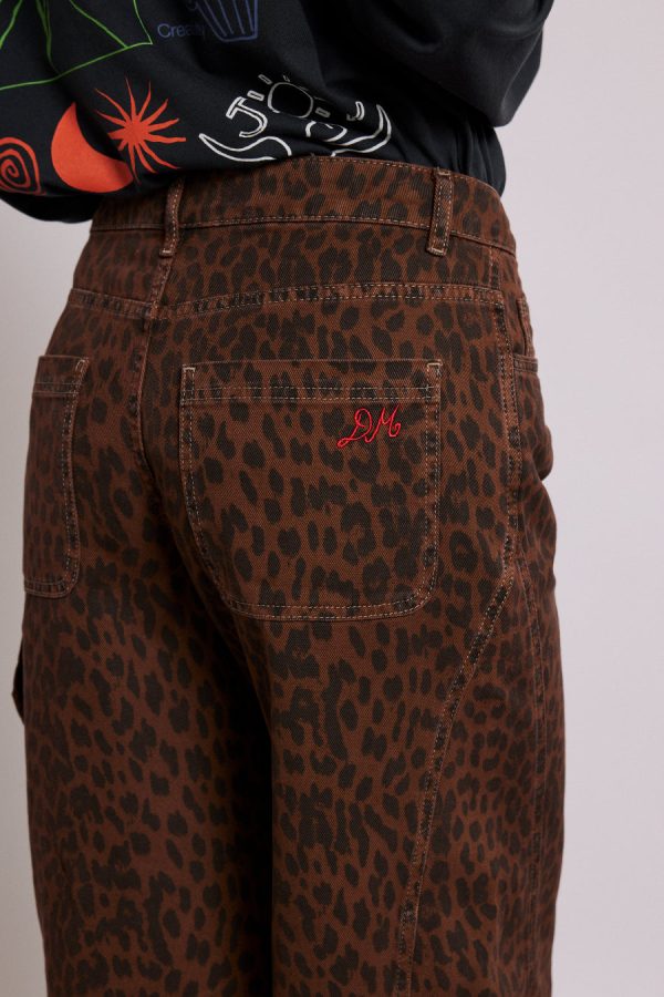 Women Bottoms | Damson Madder dion jeans - dark leopard overdye None - Image 3