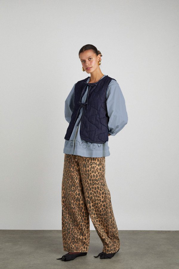 Denim | tilly gilet - indigo organic denim None | Damson Madder Women - Image 2