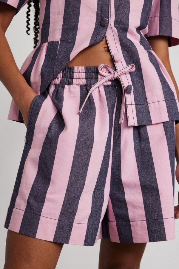 Shorts Damson Madder Women | rafe shorts - blue pink stripe None - Image 8