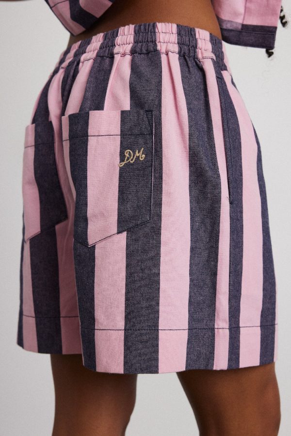 Shorts Damson Madder Women | rafe shorts - blue pink stripe None - Image 5
