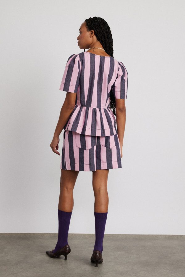 Shorts Damson Madder Women | rafe shorts - blue pink stripe None - Image 6