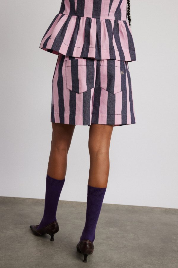 Shorts Damson Madder Women | rafe shorts - blue pink stripe None - Image 2
