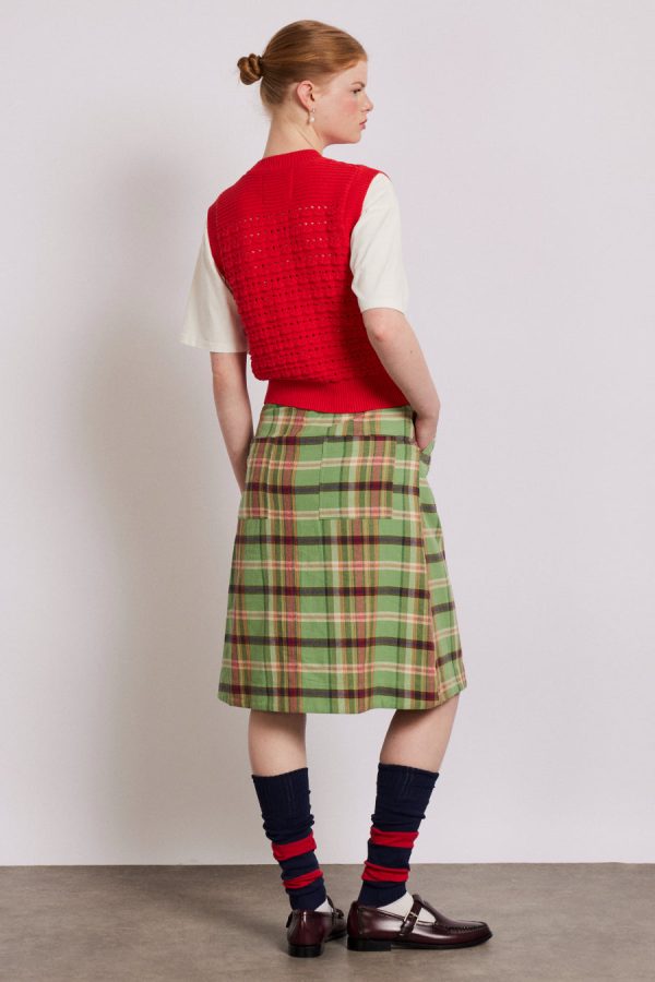 Women Damson Madder aggie knitted tank - red None | Knitwear - Image 6