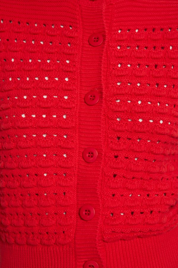 Women Damson Madder aggie knitted tank - red None | Knitwear - Image 2