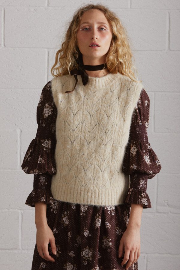 Women Knitwear | Damson Madder evie pointelle knit tank None