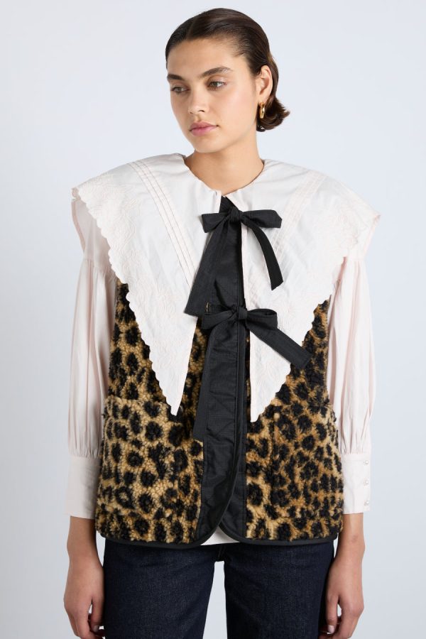 marta borg gilet - leopard None Women | Pullover & Fleeces Damson Madder