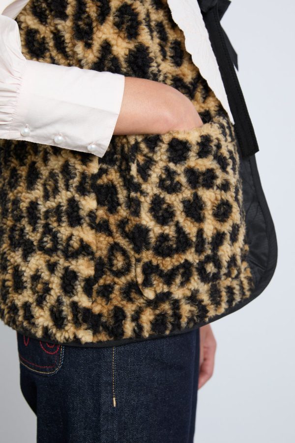 marta borg gilet - leopard None Women | Pullover & Fleeces Damson Madder - Image 3