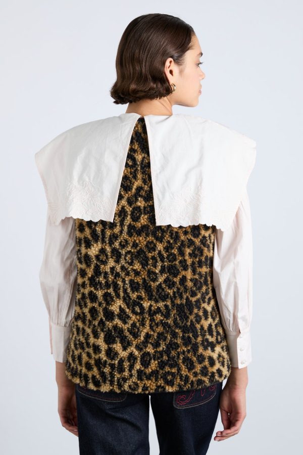 marta borg gilet - leopard None Women | Pullover & Fleeces Damson Madder - Image 4