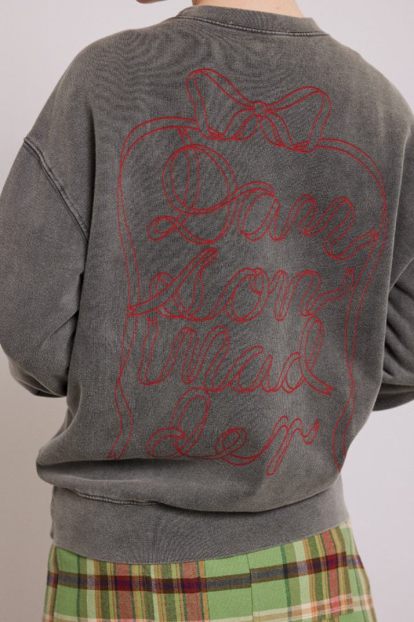 Pullover & Fleeces Women | bow logo crew neck sweat None Damson Madder - Image 3