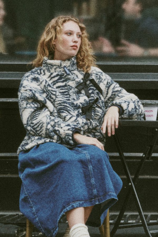 Damson Madder Pullover & Fleeces | Women | ingrid wool jacket - vase print None - Image 5